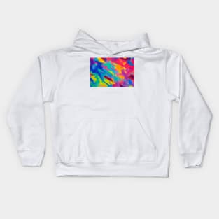 Cool colorful abstract painting mix merge Kids Hoodie